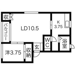 スカイタウンヨシダG3の物件間取画像